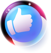 3D like facebook emoji